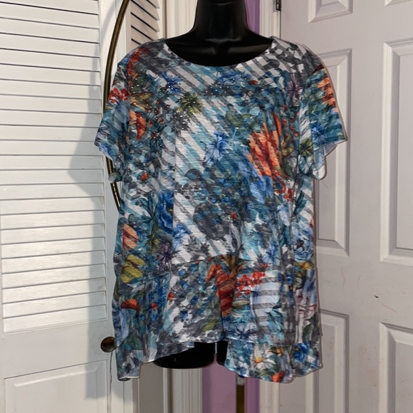 Women's Peplum Blouse from Time and Tru- Size 1X - Picture 1 of 12